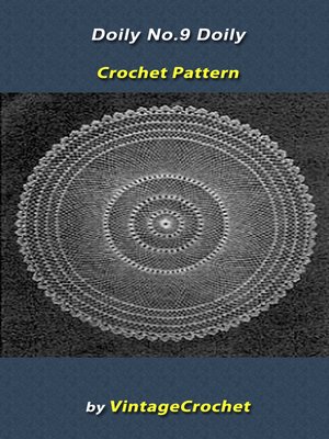 cover image of Doily No.9 Vintage Crochet Pattern eBook